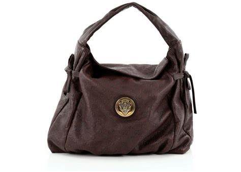 Gucci Hysteria Hobo Guccissima Medium Brown 